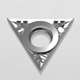 Sandhog Ketepatan Tinggi CNC Lathe Tungsten Carbide Sisipan untuk Sisipan Memusing Aluminium